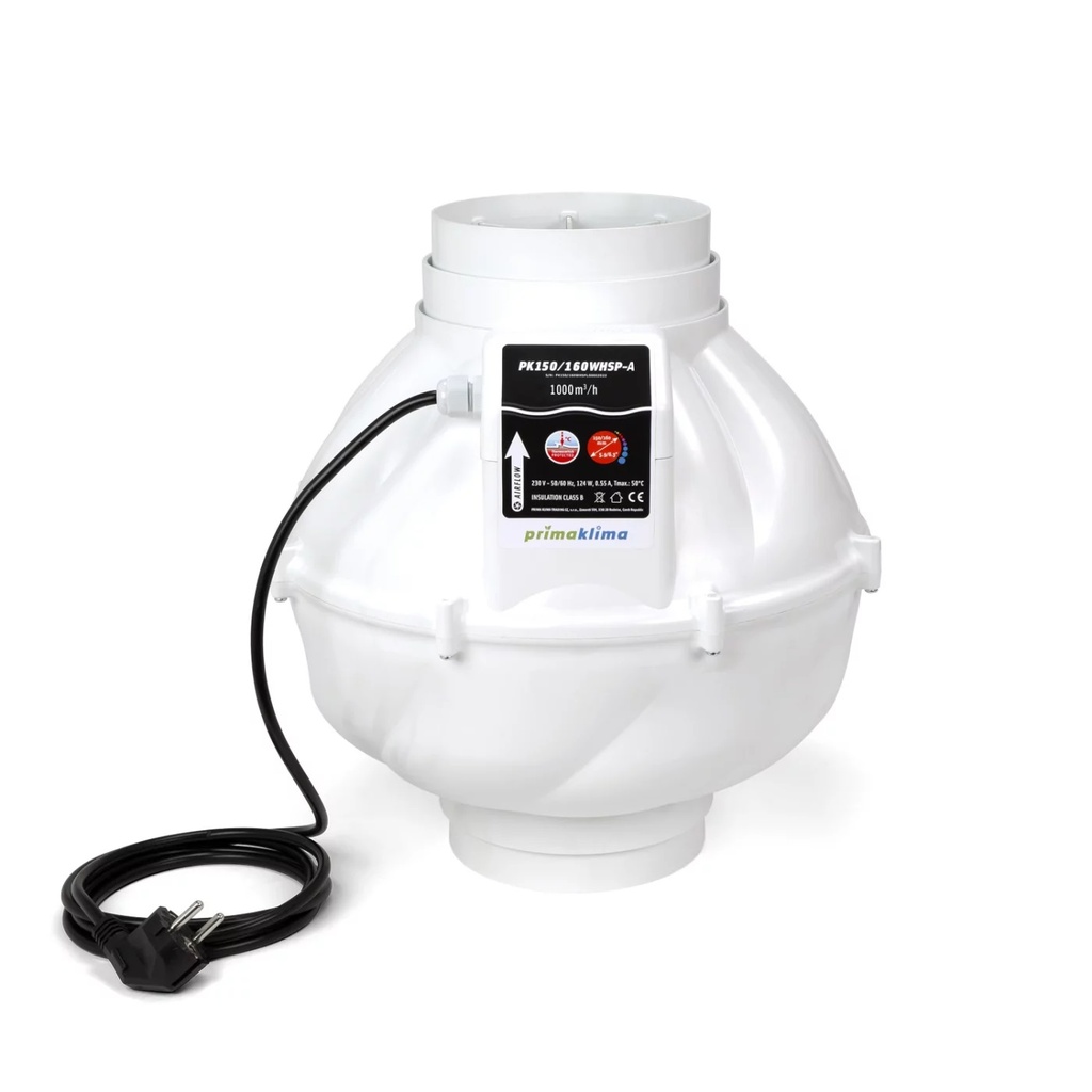 [GF-2513034] PrimaKlima Whisperblower (1000 m³/h) 1-Speed, PK160WHSP-A