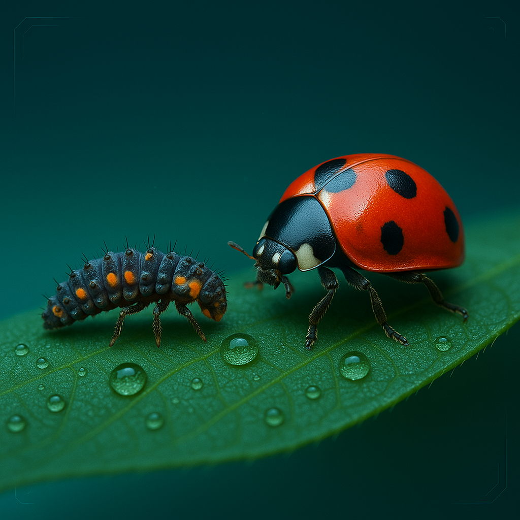 [10008] Marienkäfer - Adalia bipunctata (200 Marienkäfer Adalia bipunctata Larven)