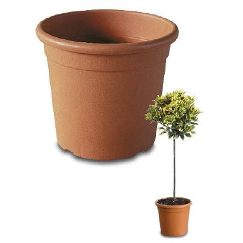 [12778] Topf Athena Rund Terracotta 9L