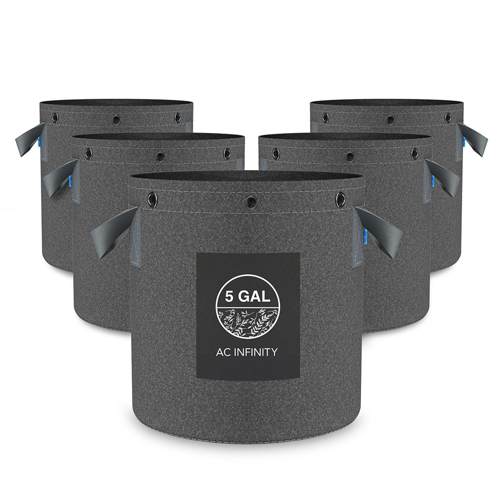 [14435] AC Infinity Stofftöpfe 19 Liter 5er-Pack