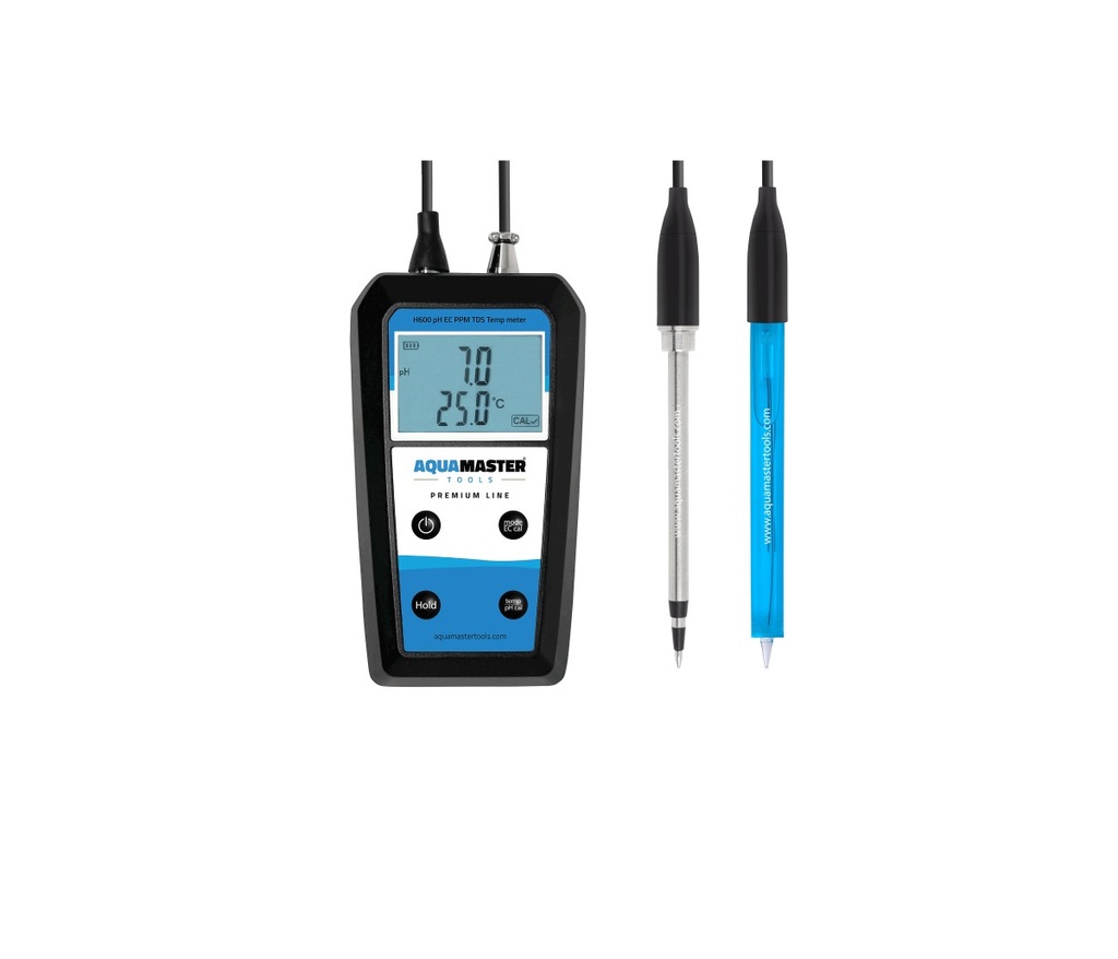 [14506] Aqua Master Tools H600 Pro pH/EC/Temp Substrat