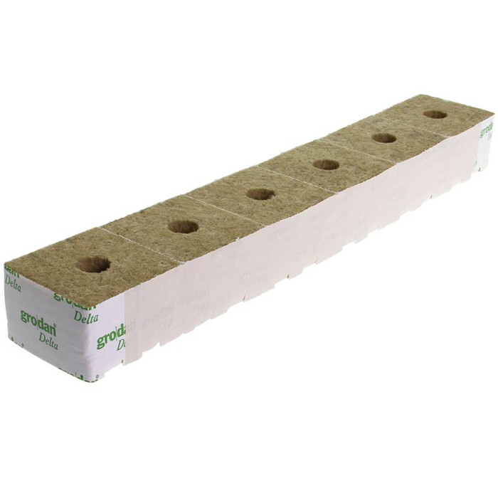 [10274] Grodan Steinwollblock 10x10x6,5cm kleines Loch