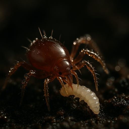 Bodenraubmilbe gegen Trauermücken & Thrips – Hypoaspis aculeifer