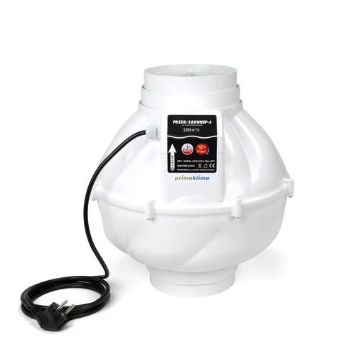 PrimaKlima Whisperblower (1000 m³/h) 1-Speed, PK160WHSP-A