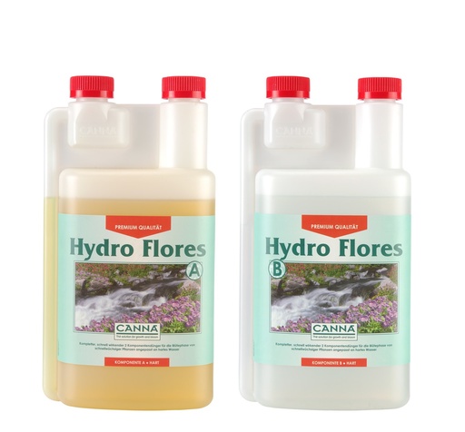 CANNA Hydro Flores A + B (Hartes Wasser), 1 l