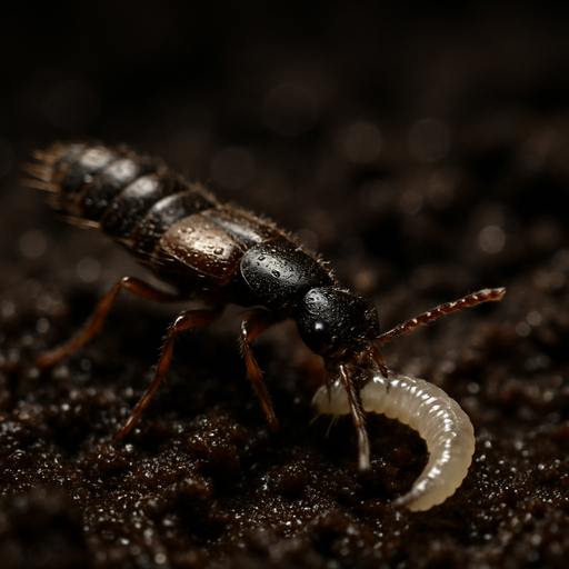 Kurzflügelkäfer gegen Trauermücken & Thrips – Atheta coriaria