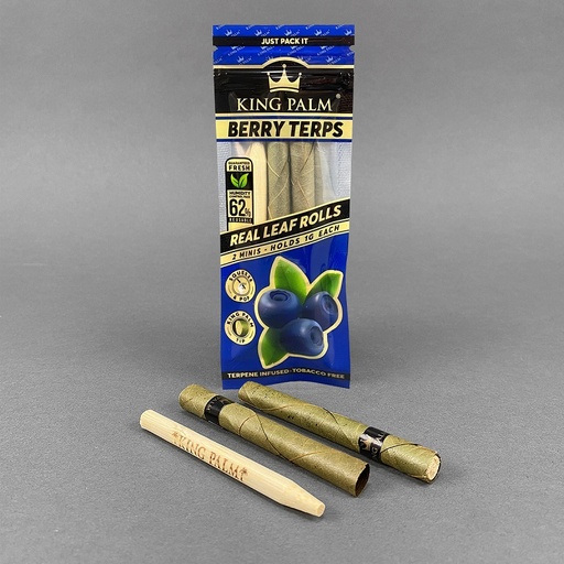 King Palm Blunts Slim Rolls Berry Terps – 2 Stück