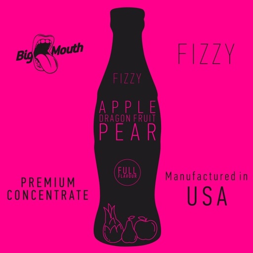 Big Mouth Fizzy Aroma Apple, Dragon Fruit, Pear | Apfel, Drachenfrucht & Birne | 10ml