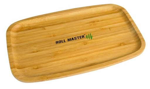 Roll Master Drehtablett Bambusholz flach